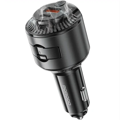 شارژر فندکی فست شارژ ماشین و خوشبو کننده هوا پورودو Porodo مدل PDC40BK