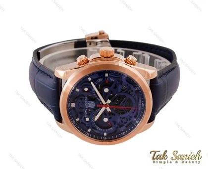 ساعت تگ هویر گرند کررا CR7 زنانه بند چرم سرمه ای Tag-4033-G