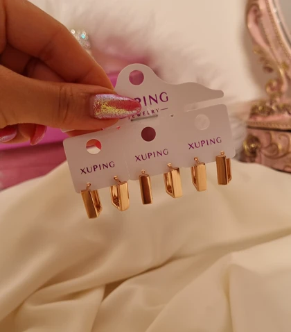 گوشواره مستطیلی مینیمال ژوپینگ