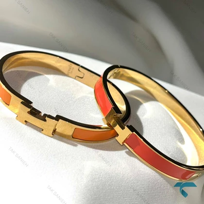 دستبند هرمس نارنجی Hermes-8491-L