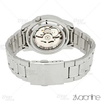 ساعت سیکو 5 اصل مردانه نقره ای صفحه سرمه ای اتوماتیک 104166