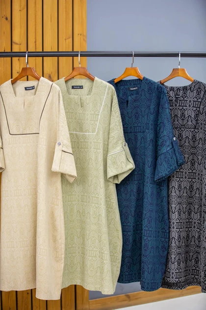 کفتان ژاکارد یقه خشتی