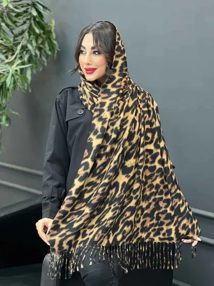 شال طرح پلنگی