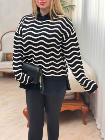 بلوز بافت موجی 2504