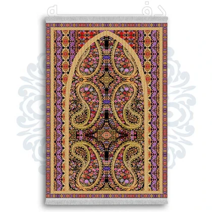 فرشینه از جنس پارچه هازان مخمل ترک طرح سجاده برند دفه کد DSJ 70