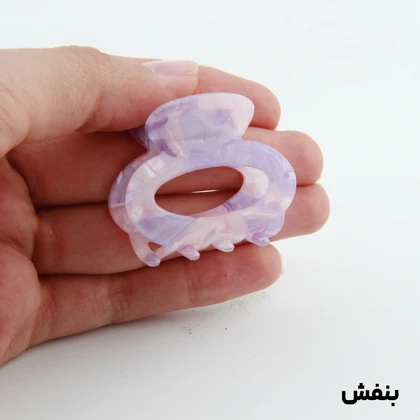 کلیپس دخترانه مدل بند انگشتی طرح بیضی آبرنگی