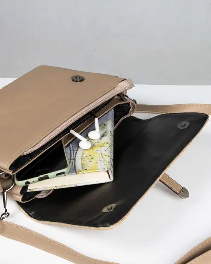 کیف دوشی چرم مصنوعی زنانه
