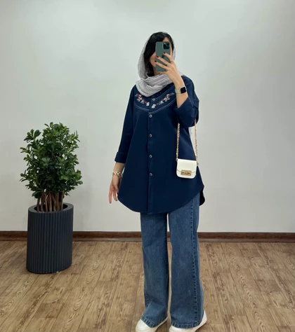 مانتو گلدوزی ساحل(ایراد دار)