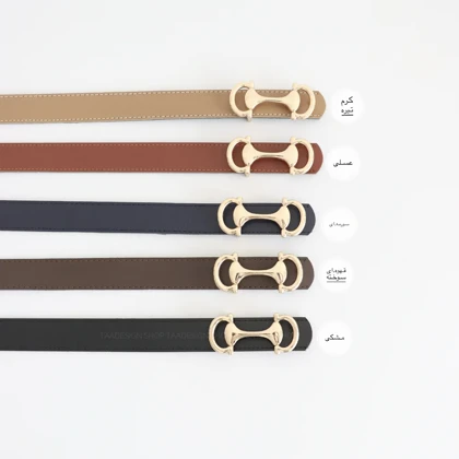 کمربند چرمی مات زنانه مدل be7035
