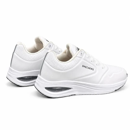 کفش کتانی رانینگ مردانه اسکیچرز زیره کپسولی سفید SKECHERS
