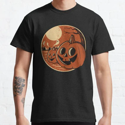 تیشرت Nightmare Before Christmas طرح Vintage Halloween Pumpkin کد 260534