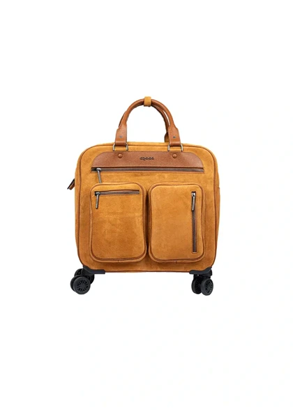 ساک مسافرتی چرم چرخدار مدل yb1013 اشبالت