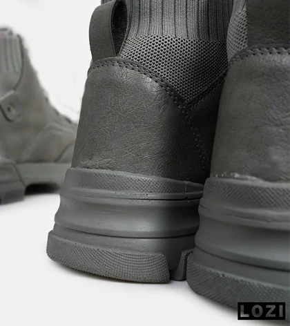 بوت چرمی مردانه طوسی Timberland