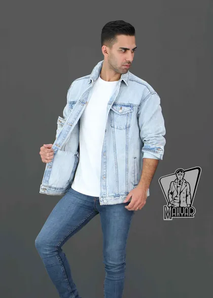 کت جین آبی روشن DENIM
