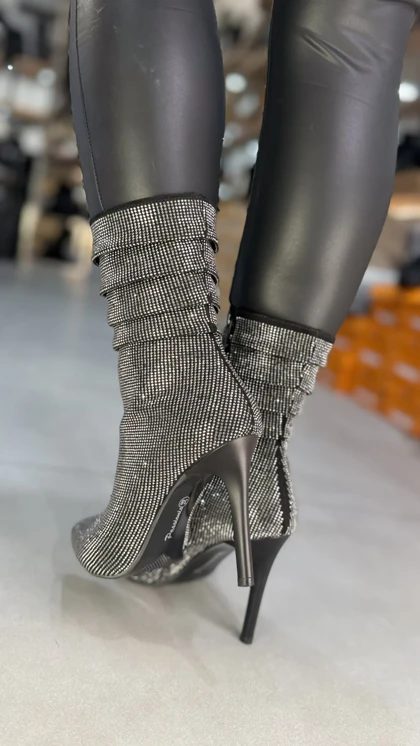 بوت پاشنه نگین چهار رج کد 2048