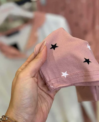 بلوز شلوار جلو دکمه‌ای سایز  نرمال سیاه اینجه کد24001