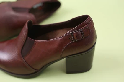 کفش چرم پرسنلی زنانه کد987