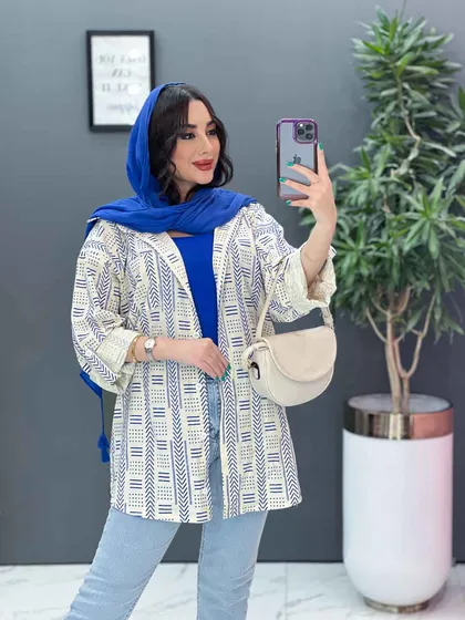 مانتو طرحدار سنتی تک جیب