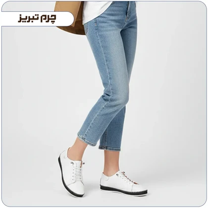 کفش چرم اسپرت زنانه کد W588