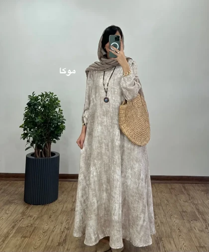 پیراهن مانتویی بلند سوپر کلوش فریال 4