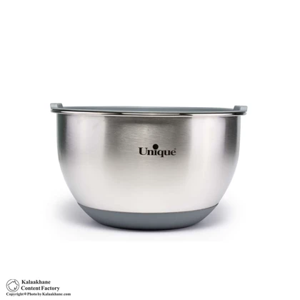 کاسه استیل یونیک درب دار مدل 4092 مجموعه 4 عددی