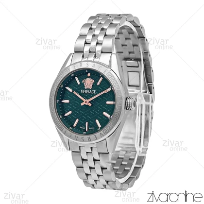 ساعت ورساچه زنانه نقره ای صفحه سبز 106812