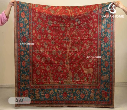 سفره رومیزی مخمل ترک 1.5*3 متر طرح سنتی