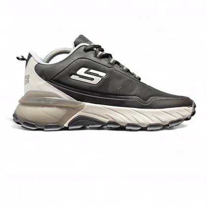 اسکیچرز مکث ضدآب مشکی طوسی