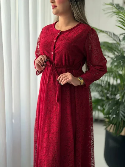 پیراهن دانتل کد2418