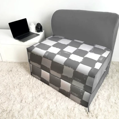 کاناپه تخت شو یک نفره شطرنجی مدل M1169