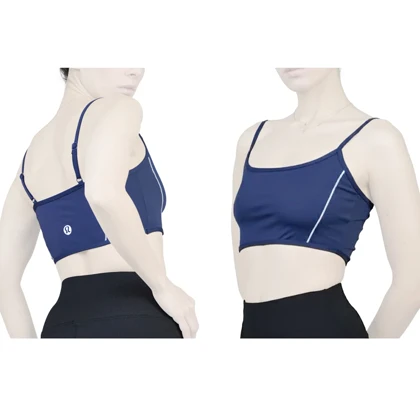 نیم‌تنه ورزشی زنانه لولولمون مدل 4H0298 آبی نفتی