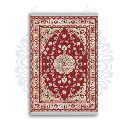 *جدید* فرشینه از جنس پارچه شانل مخمل ترک طرح فانتزی برند دفه کد 1241
