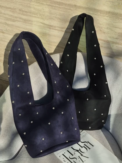 کیف نگینی دسته دار بند پهن 3499