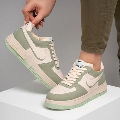 کفش و کتانی زنانه مدل نایک ایرفورس NIKE_AIR FORCE رنگ سبز