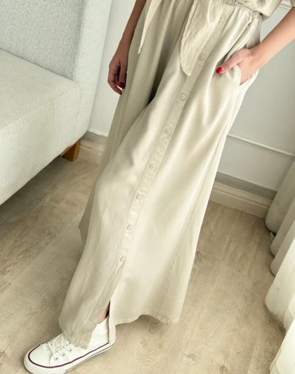 شلوار کتان سیلک سونیا کد PA-5066