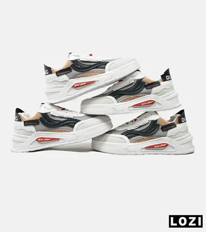 کفش کتانی مردانه سفید طوسی مشکی VANS DI-RING