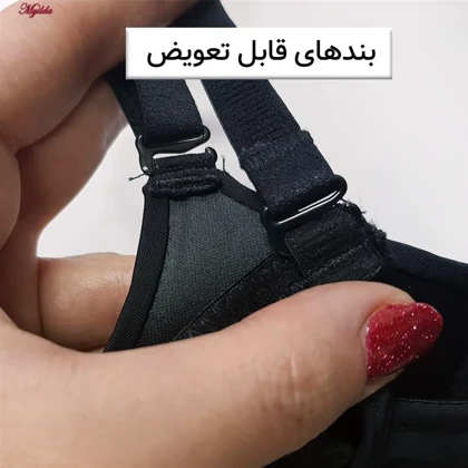 سوتین اسفنجی زنانه ماییلدا مدل جکدار فنردار بند متحرک کد 5477-90020