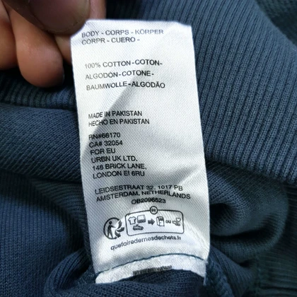 هودی قواره باکسی دورس پنج نخ از standard cloth کد 224