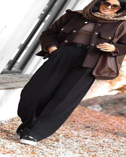 شلوار تمام بگ جلو پیلی ترند سال کد 2465