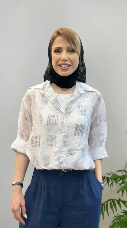 شومیز شیشه ای وارداتی کتیبه