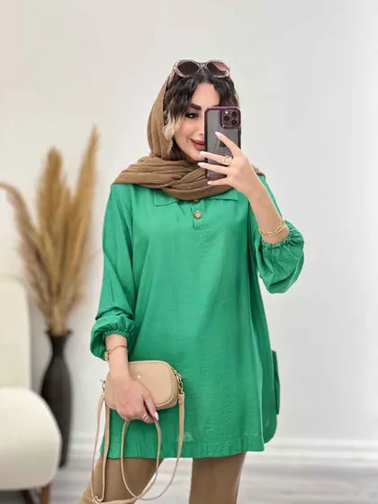 شومیز جلو بسته بغل سه دکمه