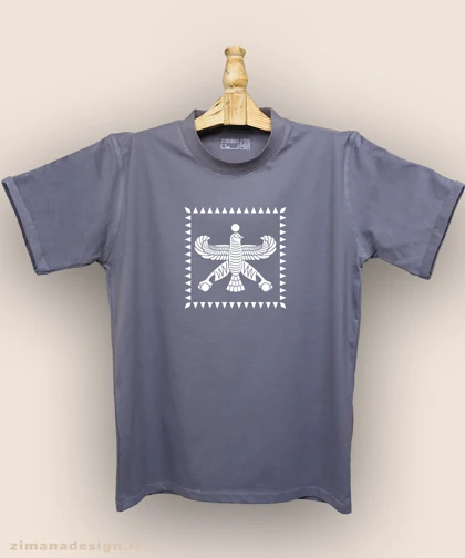 تیشرت مردانه و زنانه اصیل ایرانی طرح درفش شهباز هخامنشیان