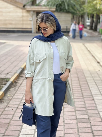 مانتو کتان سلین