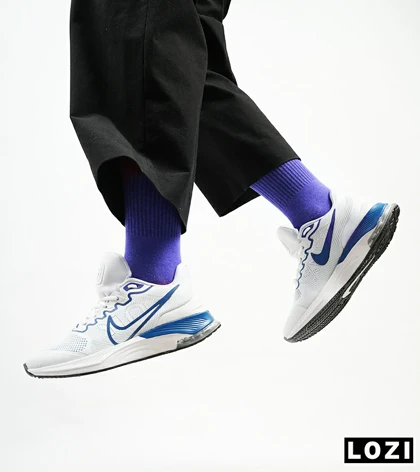 کفش کتانی مردانه سفید آبی NIKE airmax alpha trainer