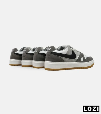کفش کتانی مردانه طوسی سفید مشکی نایک NIKE SB