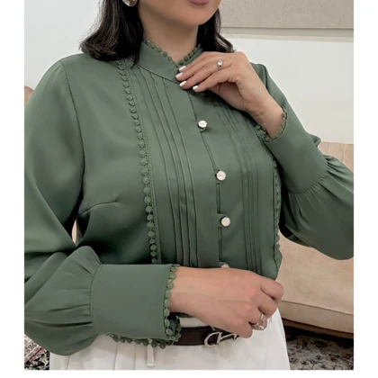 شومیز نیلا ساده