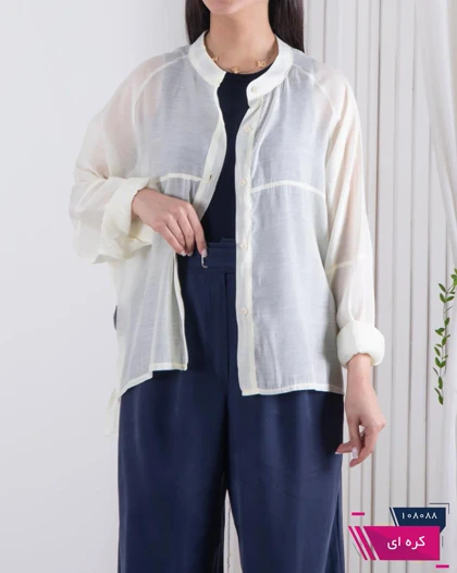 شومیز شیشه ای پری ساتن ZARA
