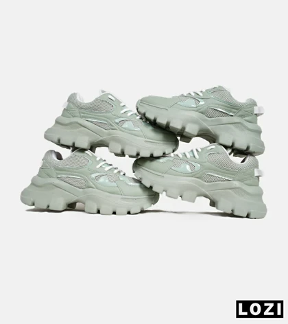 کفش کتانی مردانه سبز BERSHKA