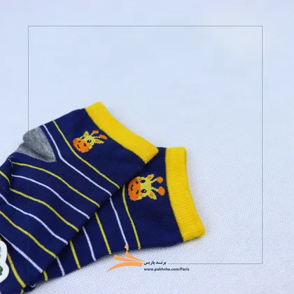 جوراب راه راه پسرانه نیم ساق برند پاریس