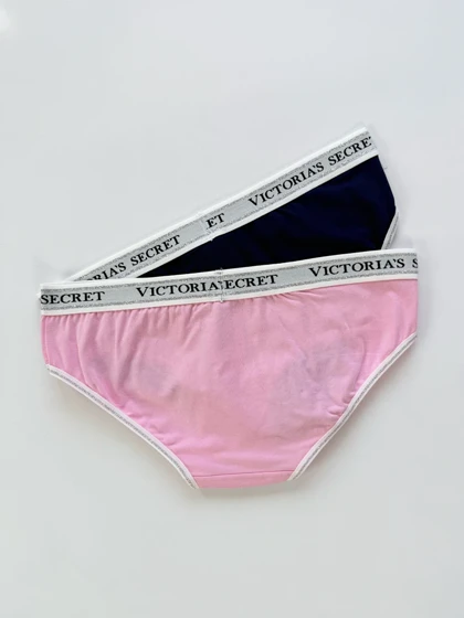 شورت اسلیپ زنانه نخ پنبه کمر کش شاین بسته 2 عددی ویکتوریا سکرت Victoria's Secret